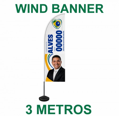 Wind Banner 3mt - Eleição