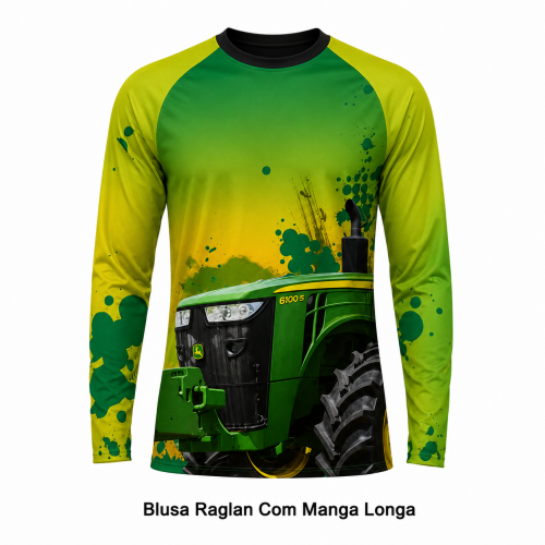 Blusa Raglan Com Manga Longa