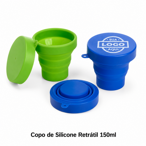Copo de Silicone Retrátil 150ml