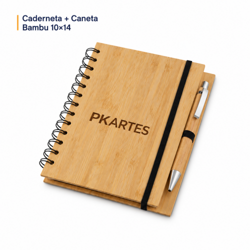 Caderneta + Caneta Bambu 10x14
