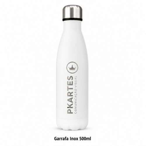 Garrafa Inox 500ml - BRANCA
