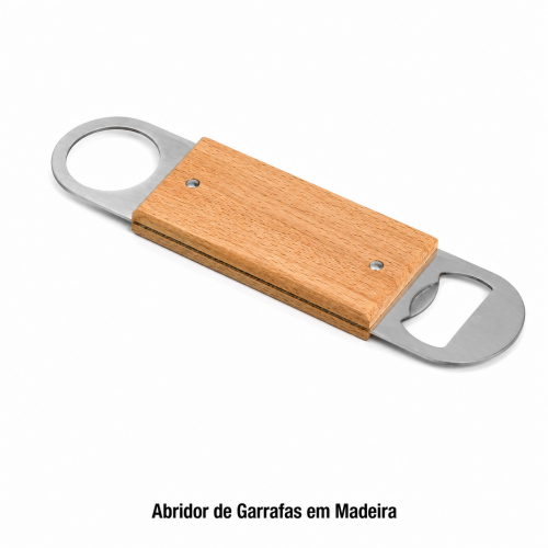 Abridor de Garrafas em Madeira