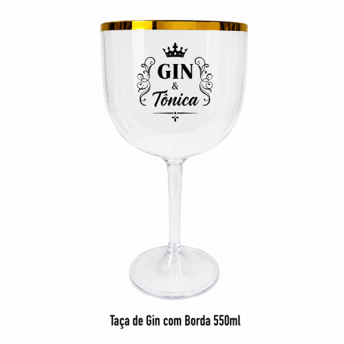 Taça de GIN Com Borda 550ml