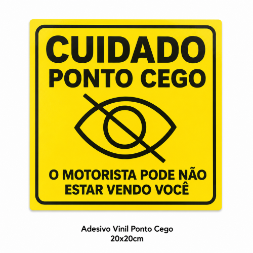 Adesivo Vinil Ponto Cego - 20x20cm