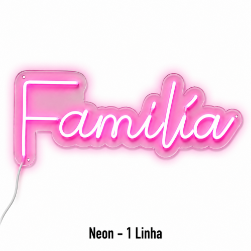 Frase em Neon - 120cm - 1 Linha