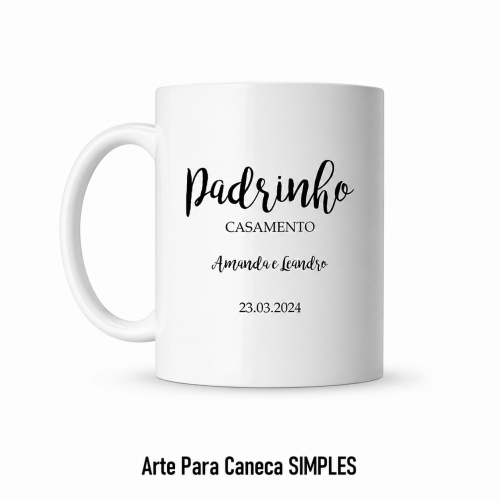 Arte Para Caneca SIMPLES