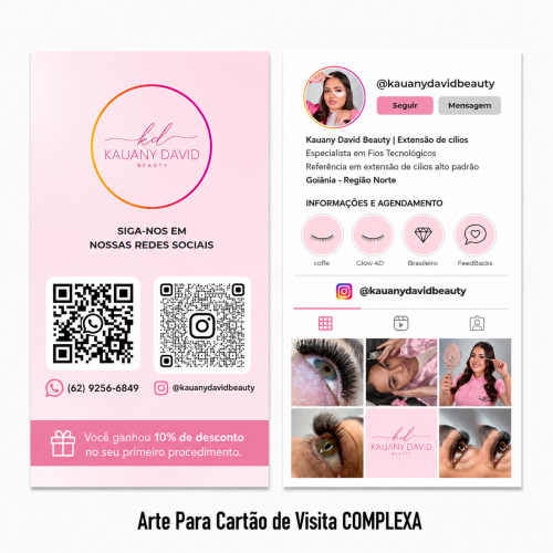 Arte Para Cartão de Visita COMPLEXA