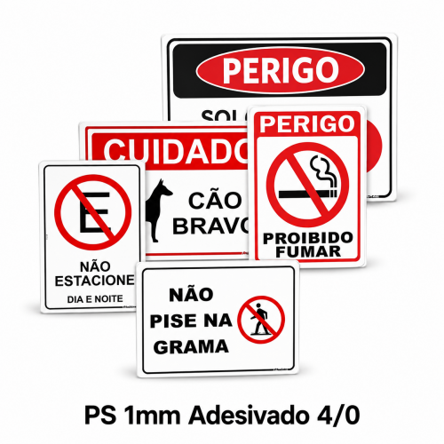 PS 1mm Adesivado 4/0