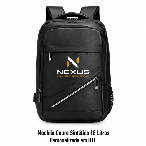Mochila Couro Sintético 18 Litros