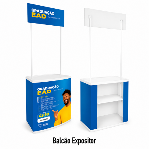 Balcão Expositor Adesivado
