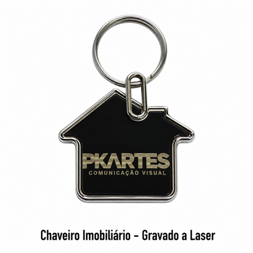 Chaveiro Imobiliário - Gravado a Laser