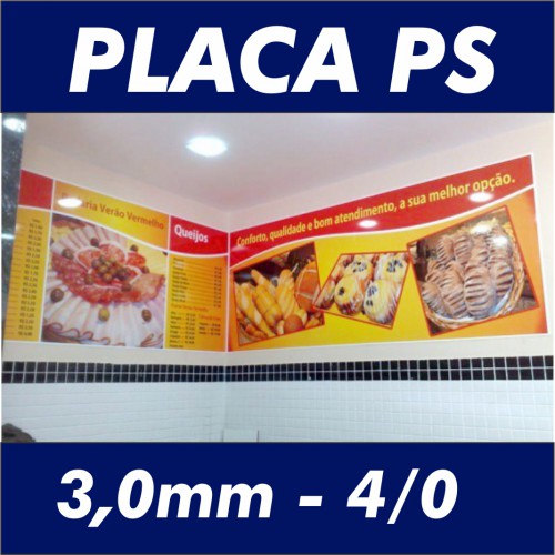 PS 3mm Adesivado 4/0