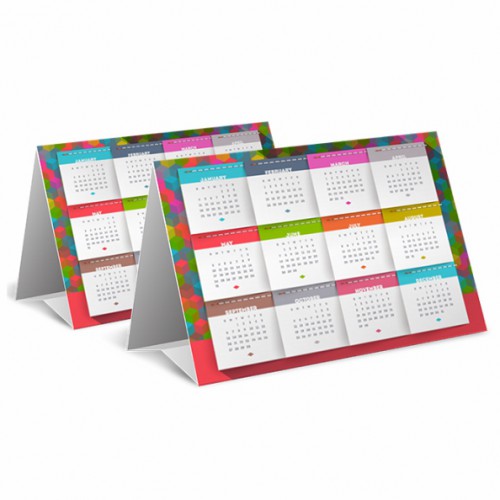 Calendário de Mesa Tradicional - 25X18cm - 4/0 - UV 1/0