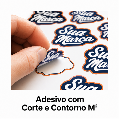Adesivo com Corte e Contorno M²