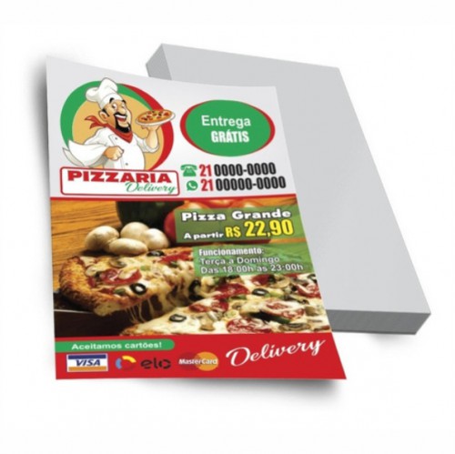 Panfleto - Couchê - 115gr - 30x42 - 4/0