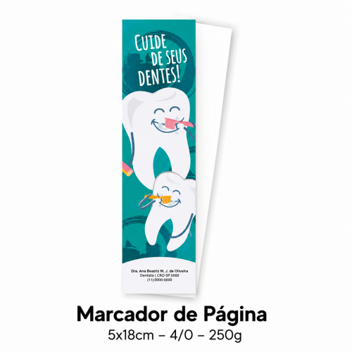Marcador de Página 5x18cm - 4/0 - 250g
