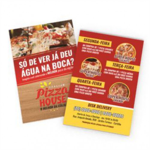 Panfleto - Couchê - 150gr - 10x15 - 4/4