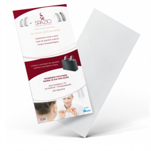 Panfleto - Couchê - 150gr - 10x21 - 4/0