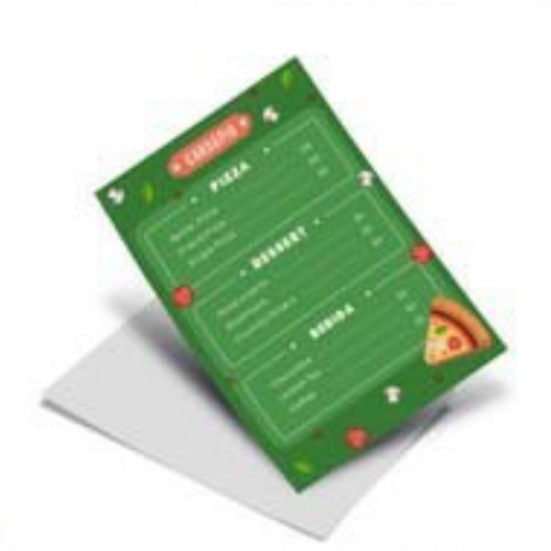 Cartão Duplo - 9x10cm - 4/0 - Couchê 250g