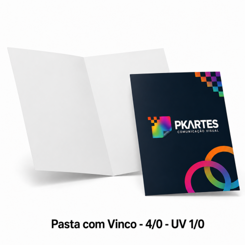 Pasta com Vinco - 4/0 - UV 1/0