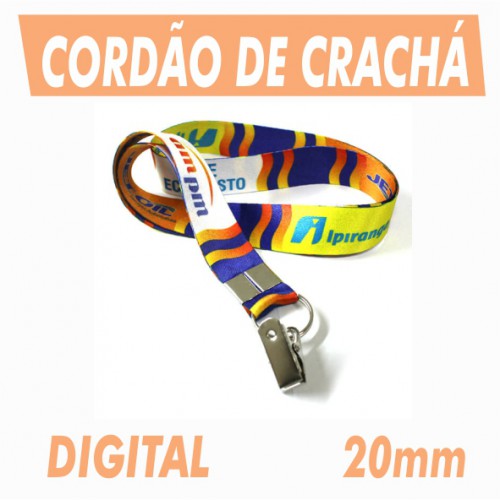 Cordão de Crachá com Jacaré 15mm