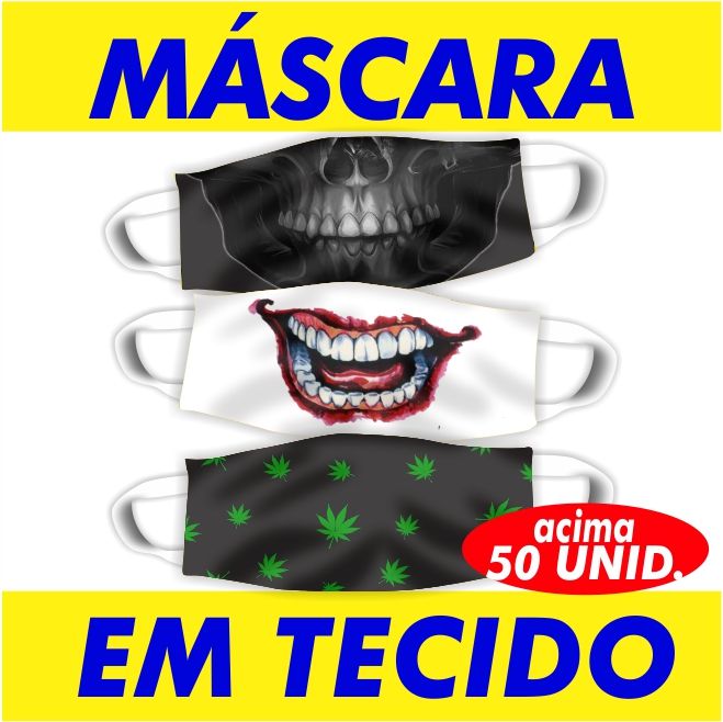 acima de 50 Máscaras de Tecido 