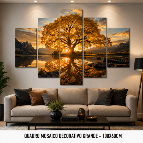 Quadro Mosaico Decorativo Grande 100x60cm