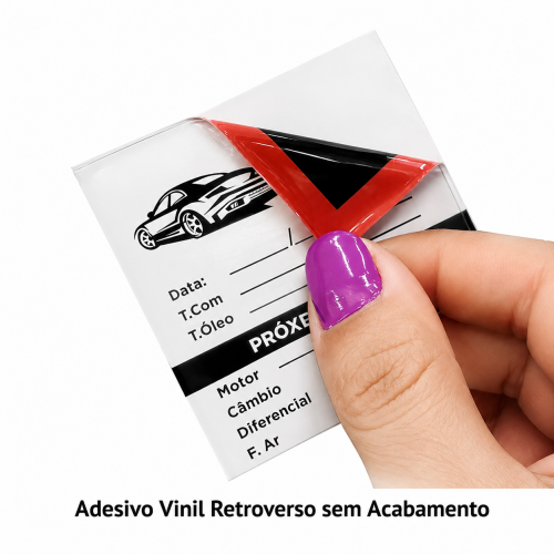 Adesivo Vinil Retroverso sem Acabamento