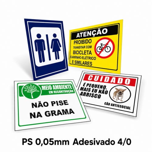 PS 0,05mm Adesivado 4/0