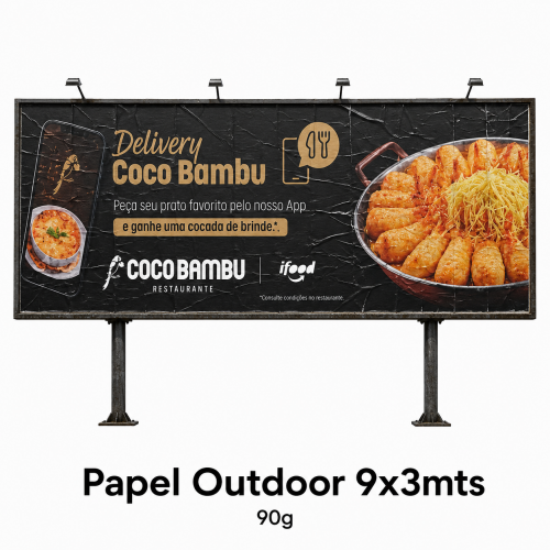Papel Outdoor 9x3mts - 90g