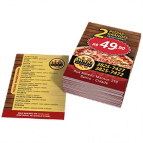 Panfleto - Couchê - 90gr - 10x14 - 4/4