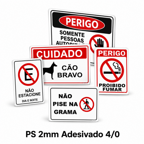 PS 2mm Adesivado 4/0