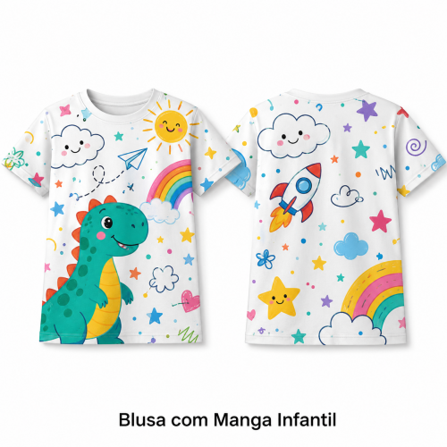 Blusa com Manga Infantil 
