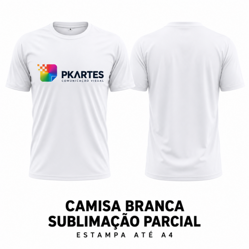 Camisa Branca Sublimação Parcial
