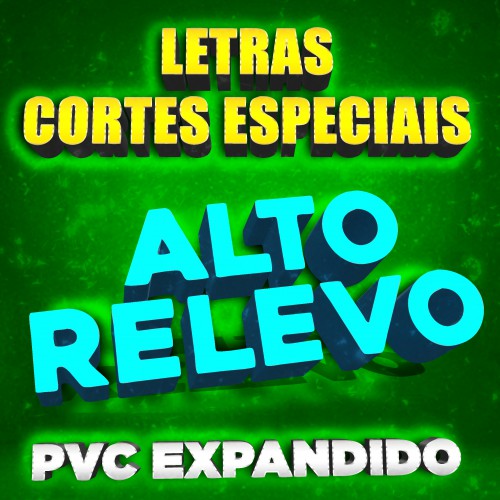 LETRA RECORTADA EM PVC EXPANDIDO 10MM