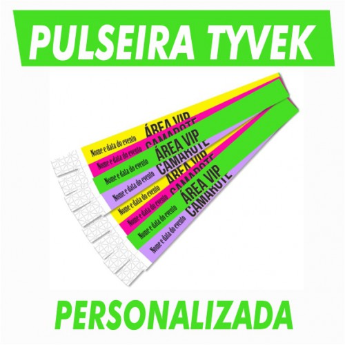 Pulseira Tyvek Personalizada 