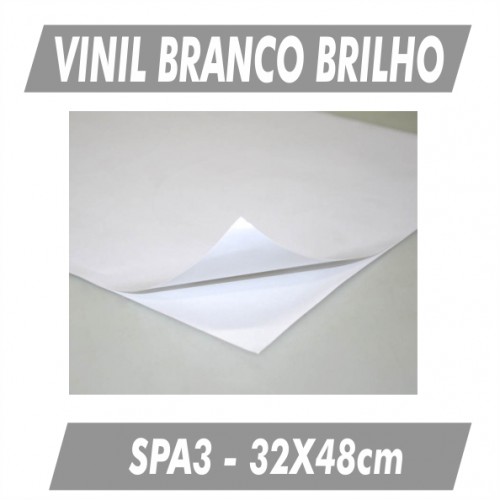 Vinil BOPP Branco Brilho