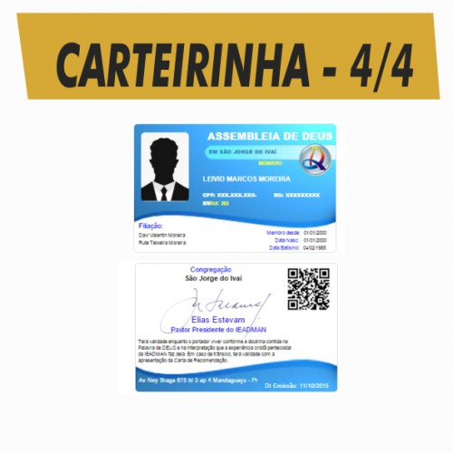 Carteirinha sem furo - 4/4
