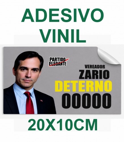 Adesivo Vinil 20x10cm - Eleição 