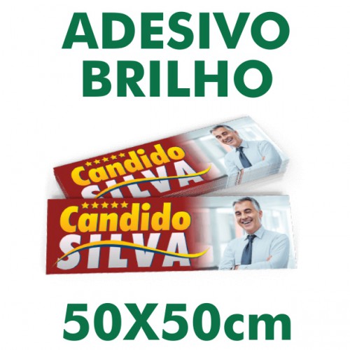 Adesivo Vinil Portão - 50x50cm - Eleição 