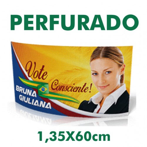 Adesivo Perfurado 135x60 - total - Eleição 