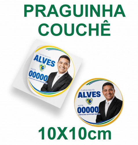 Praguinha 10x10cm - Eleição  