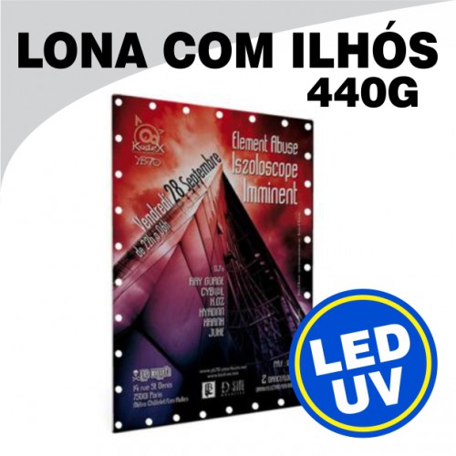 Lona Brilho 440g - UV LED