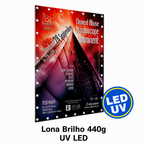 Lona Brilho 440g - UV LED