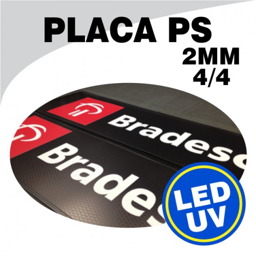 Placa PS 2mm - 4/4 - UV LED