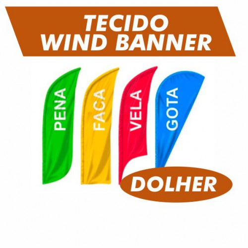 Tecido Wind Banner 2,30 altura - Somente Tecido