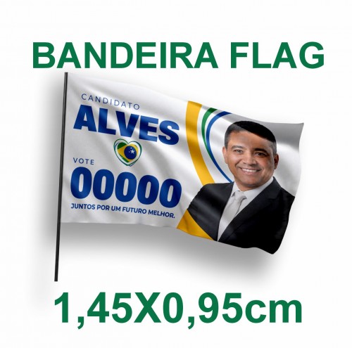 Bandeira Flag Eleição - 1,45x0,95cm 
