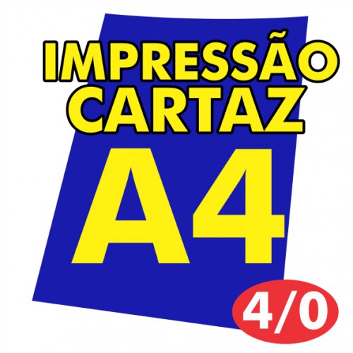 Cartaz A4 - 4/0