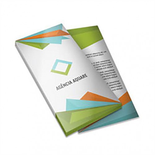 Panfleto - Couchê - 115gr - 10x21 - 4/4