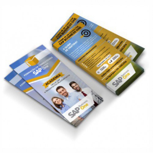 Panfleto - Couchê - 115gr - 10x30 - 4/4